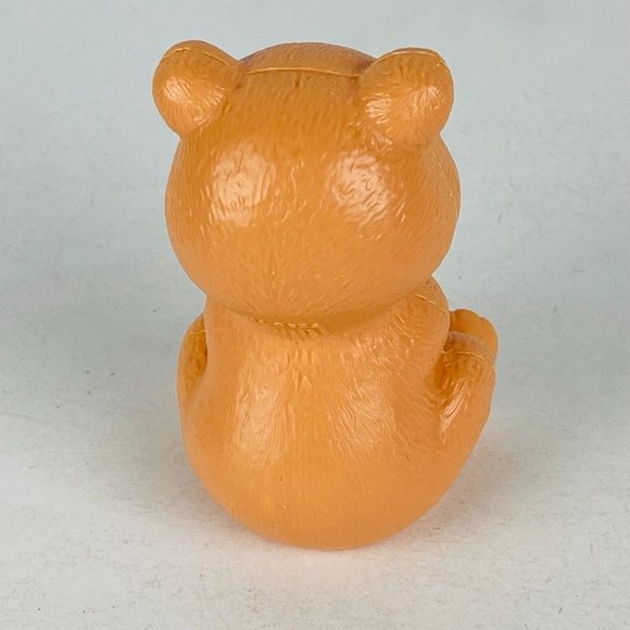 Brown Seated Teddy Bear Pretend Play Plastic Toy Figure Kids MLO 325 3.75 in - Picture 4 of 10